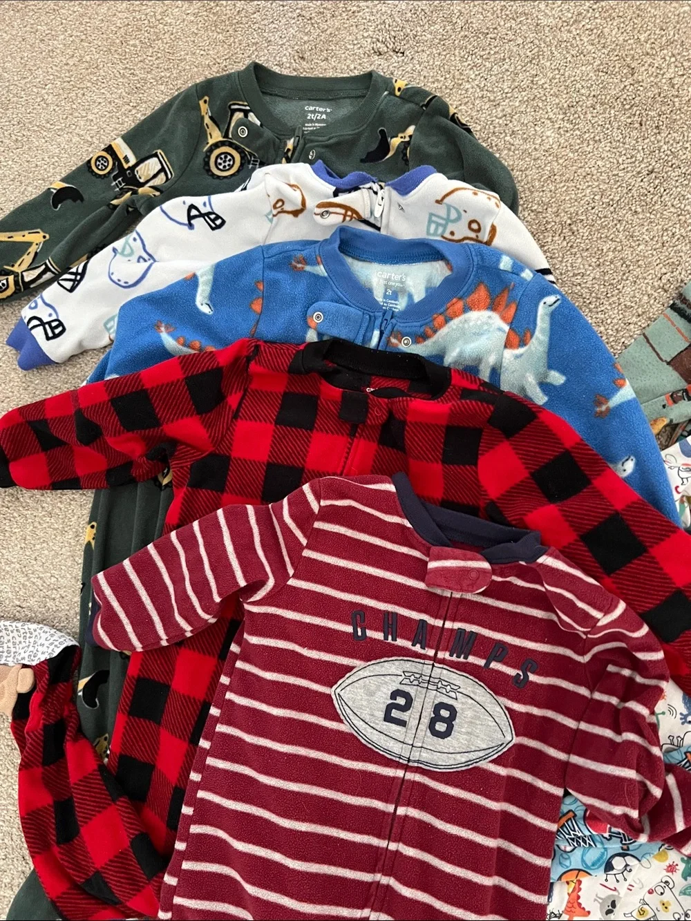 2T Lot of 9 Carters Children’s Place  Multicolor Boys Pajama
